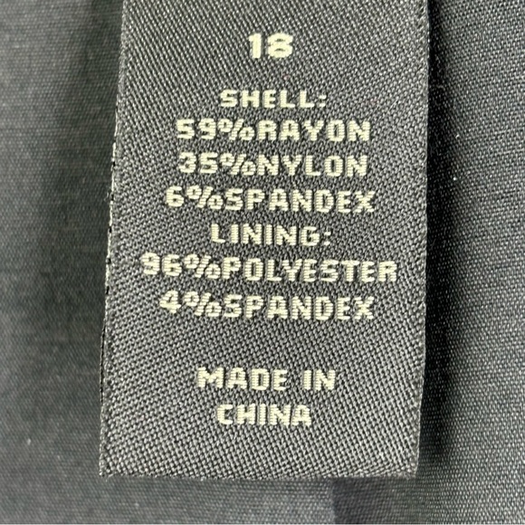 Lane Bryant Black Lined Career Casual Blazer One Button Front Close Mode… - Picture 13 of 13